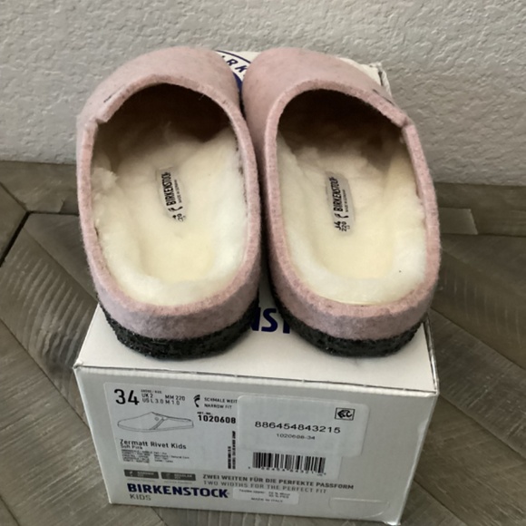 BIRKENSTOCK Kids' Zermatt Genuine Shearling Lined Slipper, size 3-3.5US … - Picture 8 of 10